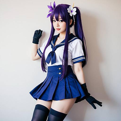 Lifestyle costume photo of Akebono kai ni (kancolle). Cosplay clothes