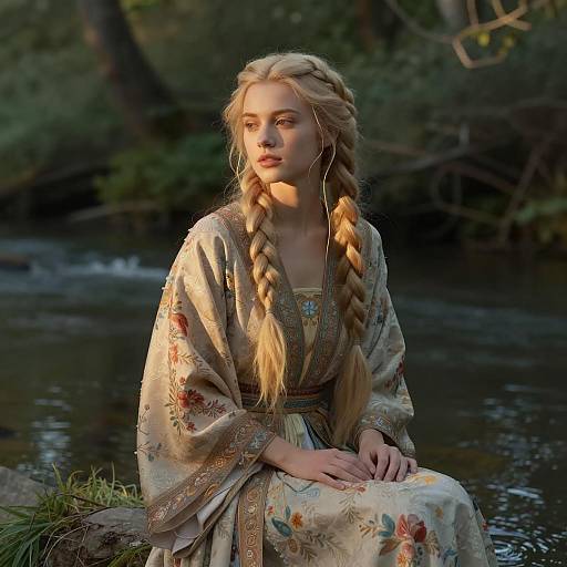 Enchanting Fantasy Portrait by the River