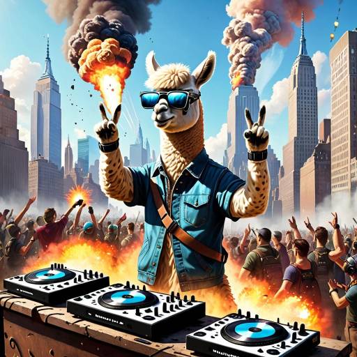 DJ Llama Performing in Explosive Urban Party