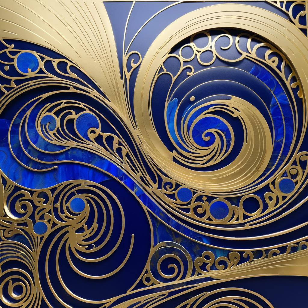 Dynamic Kinetic Art Nouveau Imagery