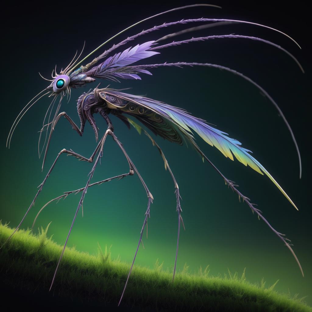 Mysterious Feathered Creature Concept Art