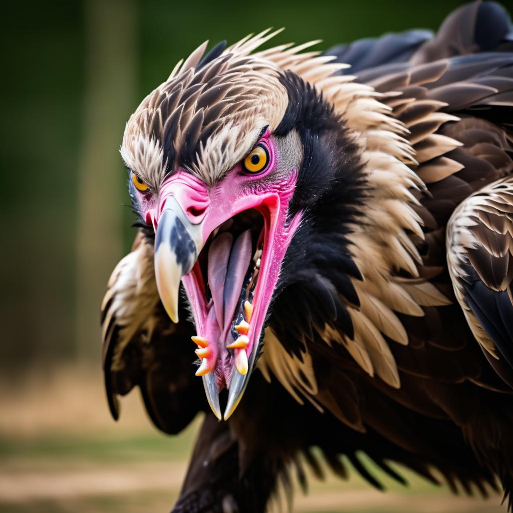 Intense Vulture with Fierce Expression