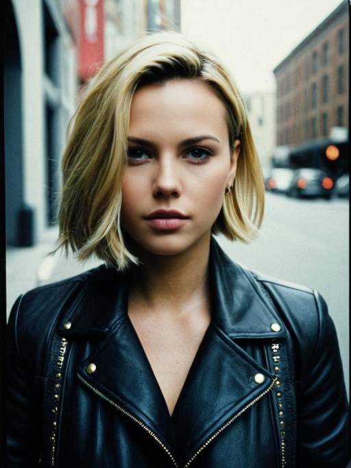 Candid Outdoor Portrait with Bob Hairstyle
