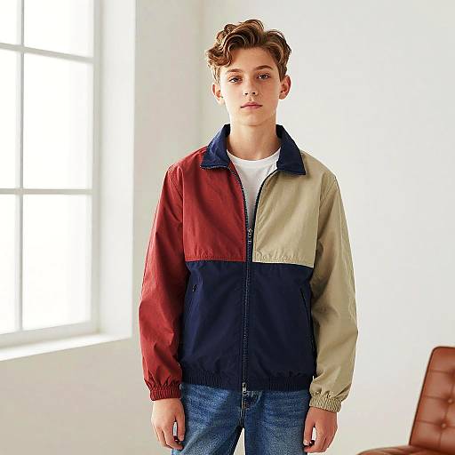 Teen Fashion Color Blocking Style