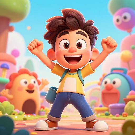 Vibrant AI Cartoon Character Generator