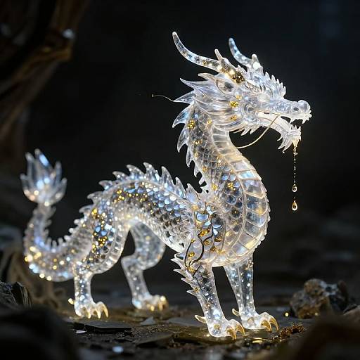 Luminous Crystalline Stardust Dragon