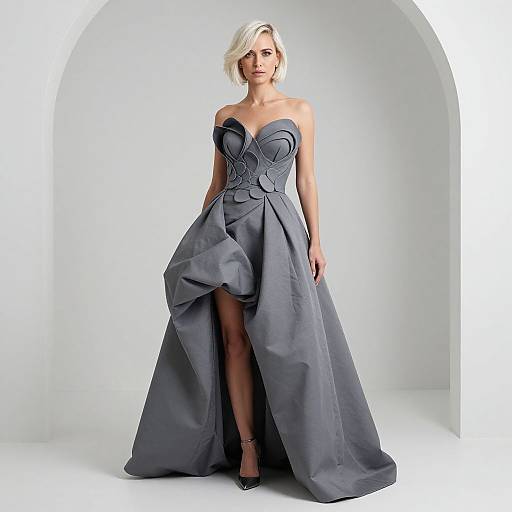 Avant-Garde Platinum Blonde Fashion