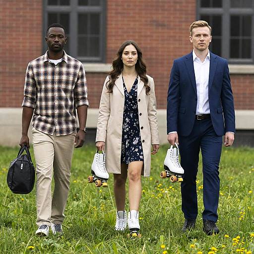Casual Stroll in Wildflower Meadow