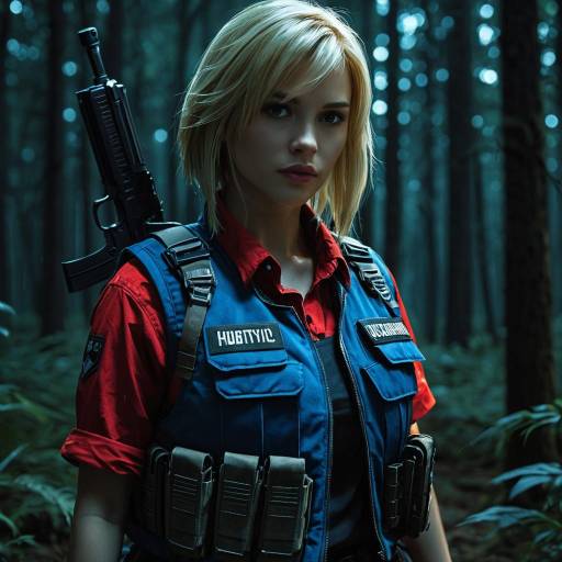 Blonde Female Bounty Hunter in Tactical Gear