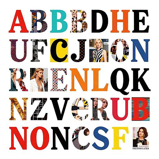 Vivid Ransom-Note Style Typography