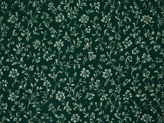 Dark Green Floral Wallpaper