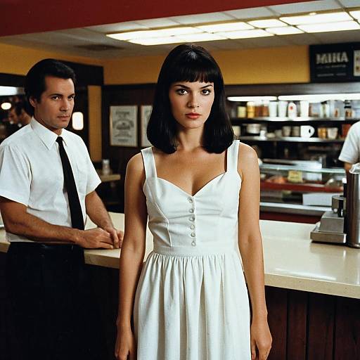 Pulp Fiction Mia in White Dress
