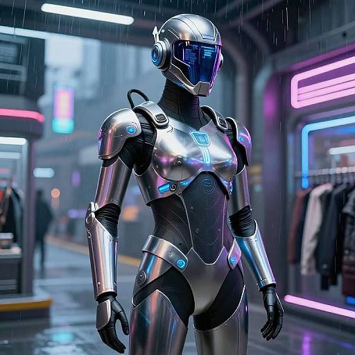 Futuristic Cyberpunk Armor Mannequin