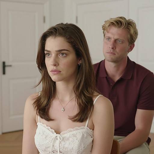 Indoor Portrait of Couple in Focus