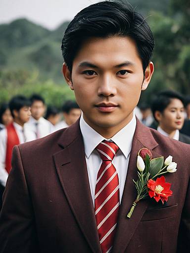 Groom at Nalangu Ceremony Portrait