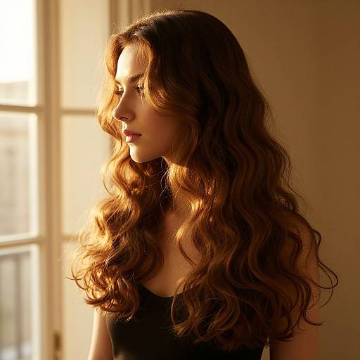 Elegant Woman by Sunlit Window