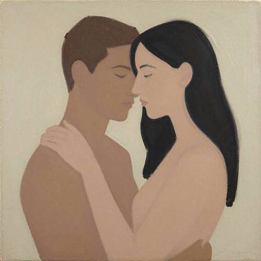 Minimalist Lovers Embrace Painting
