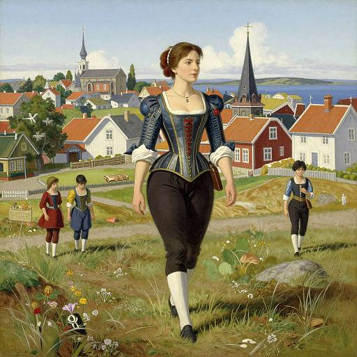 18th Century Scandinavian Village Maiden