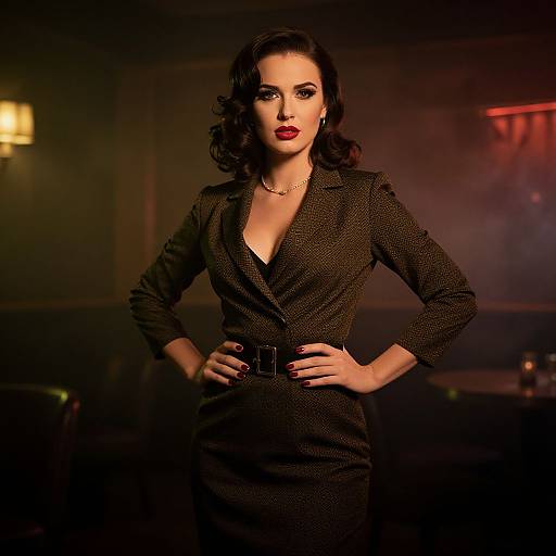 Vintage 1940s Mafia Girl Style