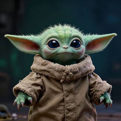 Ultra HD Baby Yoda Cat Hybrid