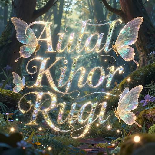 Mystical Fairy Text Generator Illustration