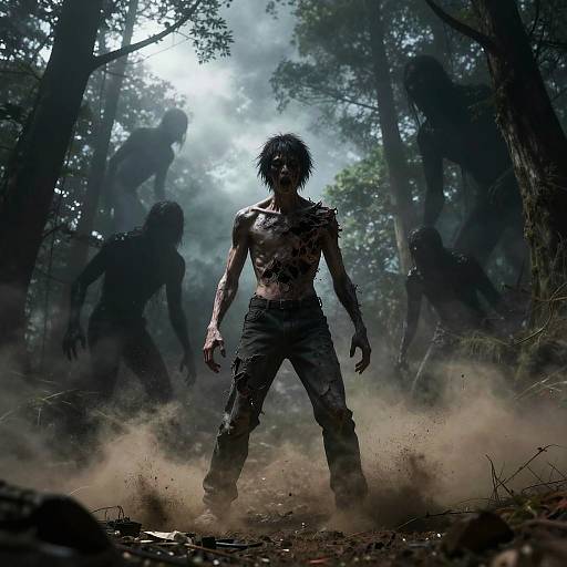 Distorted Horror in Dark Forest