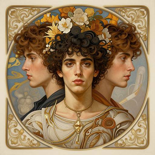 Symmetrical Manny Calavera Portrait