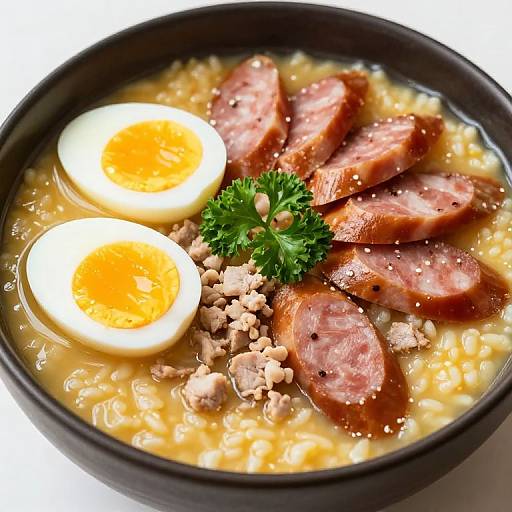 Rich Congee with Eggs and Sausage