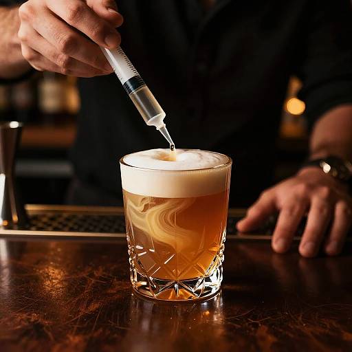 Vibrant B-52 Cocktail Illustration