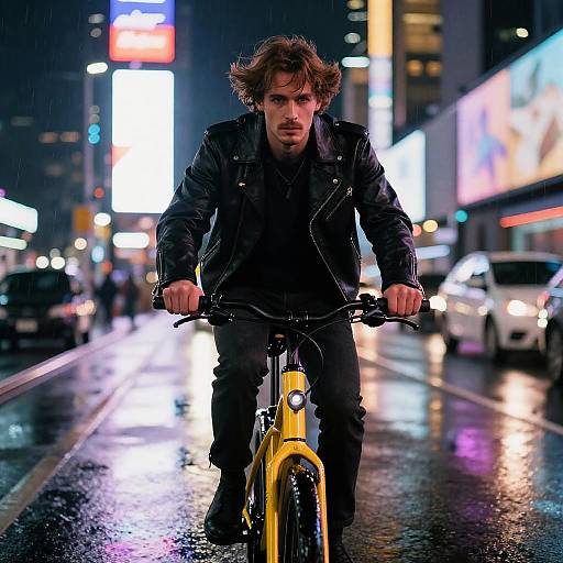 Cyberpunk Night Ride Photography