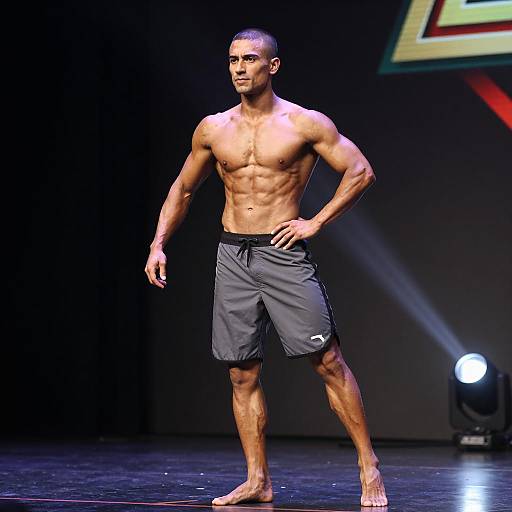 Impressive Full Body Portrait of Fitness Model