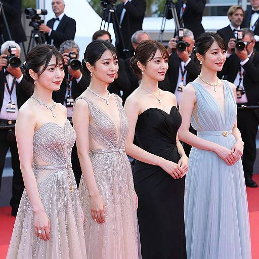 Glamorous Japanese Actresses on Red Carpet