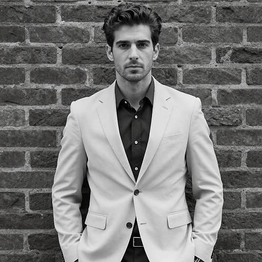 Sophisticated Man in Modern Fashion