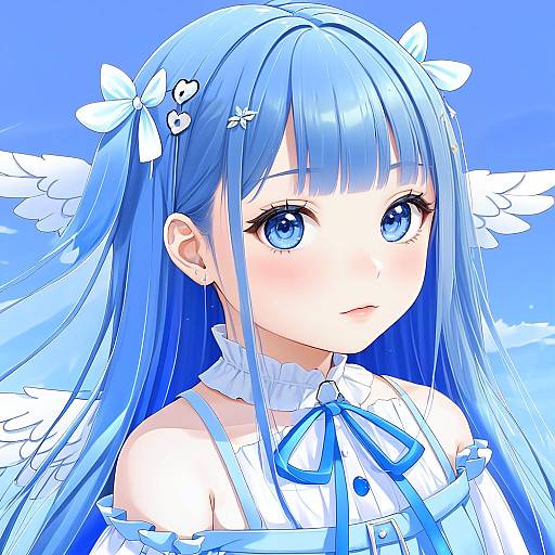 Illustration of Amatsuka uto, indie virtual youtuber in the style of Shirushiki