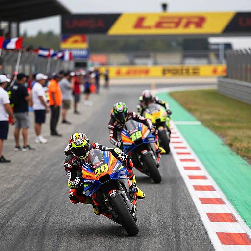 MotoGP Start Line Action Shot