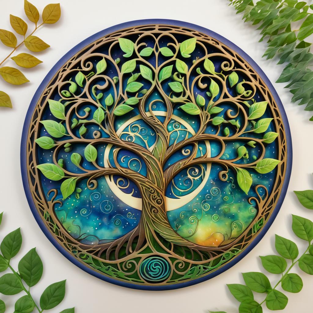 Whimsical 3D Printed Tree of Life