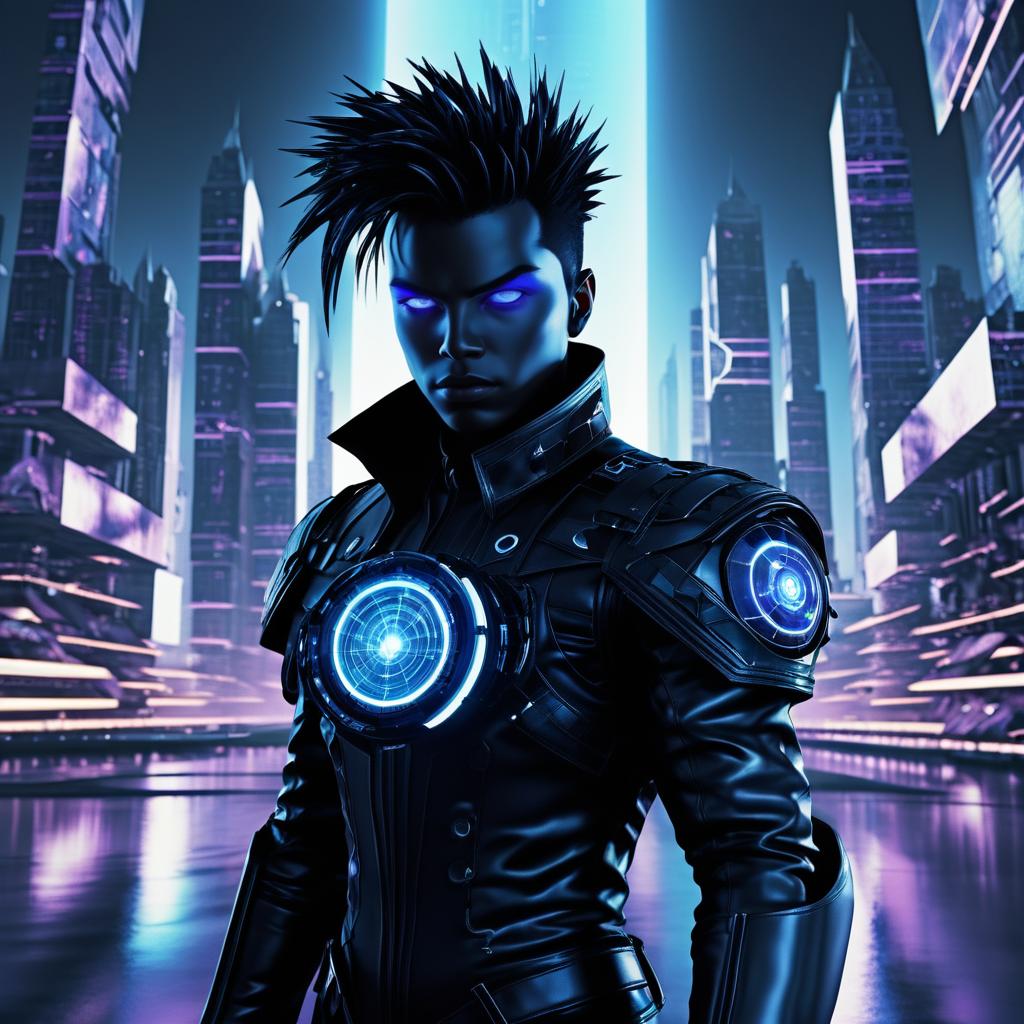 Vortex Shadow: Cyberpunk Rebellion Amidst Cosmos