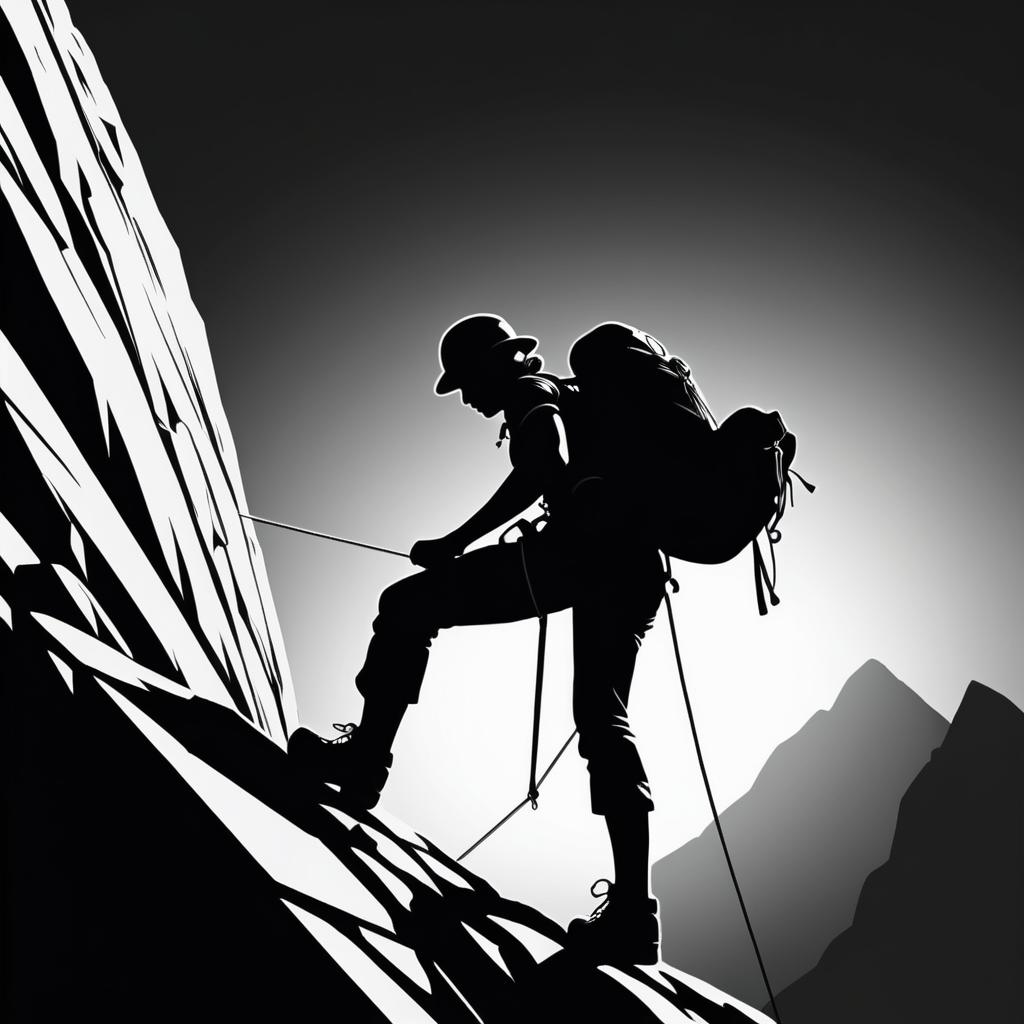 Bold Vintage Climber Adventurer Poster