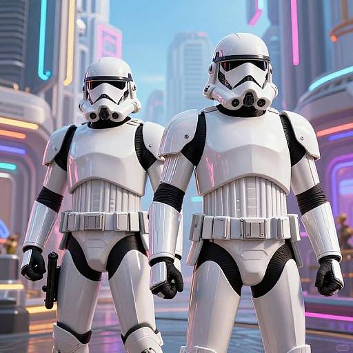 Fantasy Punk Troopers in Futuristic Armor