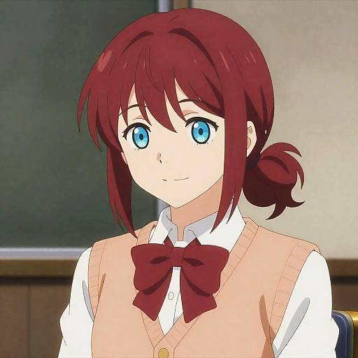 Expressive Sapphire-Eyed Adachi Rei Portrait