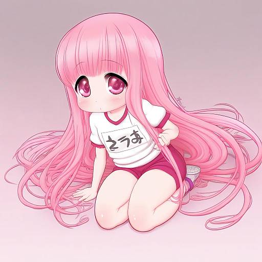 Illustration of Hakamada hinata, rou-kyuu-bu! in the style of Kionant