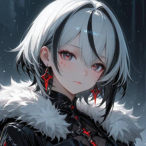 Solo Girl with X-Shaped Pupils