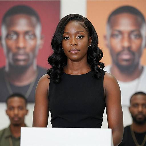 Focused Portrait of a Black Woman