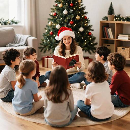 Heartwarming Christmas Storytime with Children