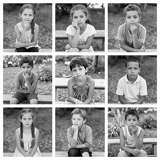 Black and White Children's Portraits
