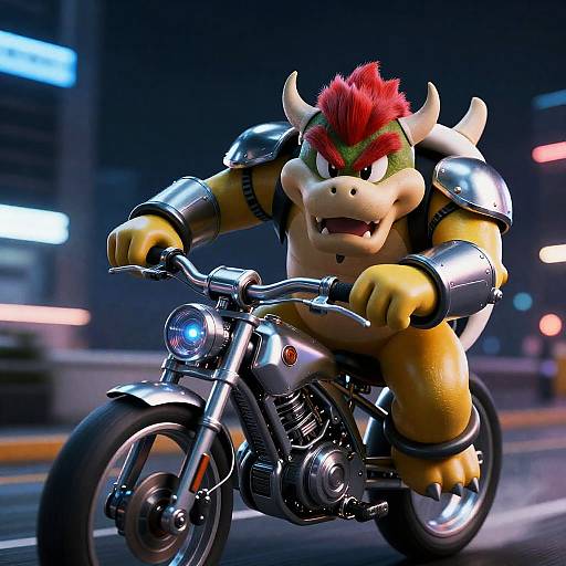 Cinematic Cyberpunk Koopa King Ride