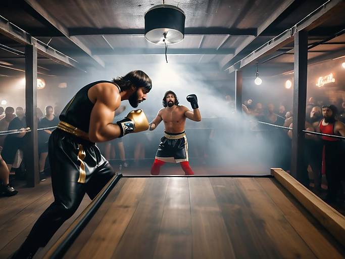 Epic Showdown: Boxing Jesus in a Bar