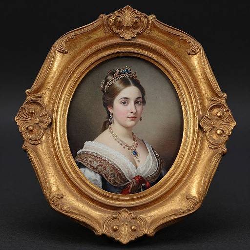 Antique French Portrait Miniature