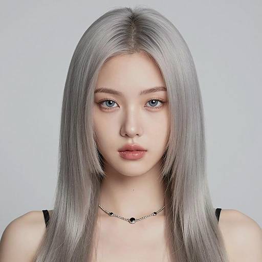 Elegant Chic Portrait of Young Woman