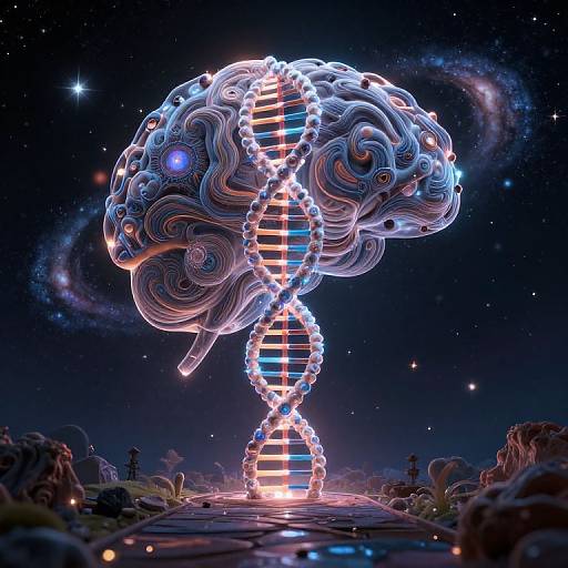 Divine Cosmos DNA Double Helix